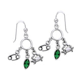 Cancer Silver Astrology Earrings TER887