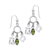 Libra Zodiac Symbol Silver Earring TER890 - Jewelry