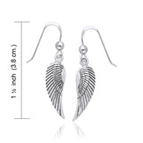 Angel Wing Silver Earrings TER927 - Jewelry