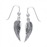 Angel Wing Silver Earrings TER927 - Jewelry