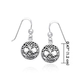 Celtic Knotwork Silver Earrings TER967 - Jewelry