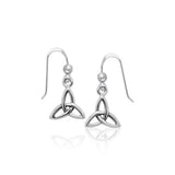 Celtic Trinity Knot Sterling Silver Earrings TER986