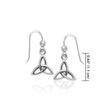 Celtic Trinity Knot Silver Earrings TER986 - Jewelry