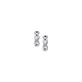 Infinity Sterling Silver Earrings TER992 - Jewelry
