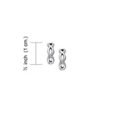 Infinity Sterling Silver Earrings TER992 - Jewelry