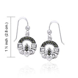 Celtic Claddagh Gemstone Earrings TER993 - Jewelry