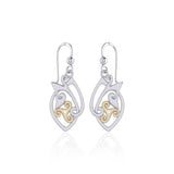 Modern Celtic Triskele Earrings TEV2071 - Jewelry