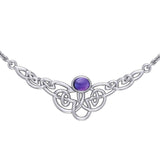 Celtic Knotwork Silver Necklace TN019
