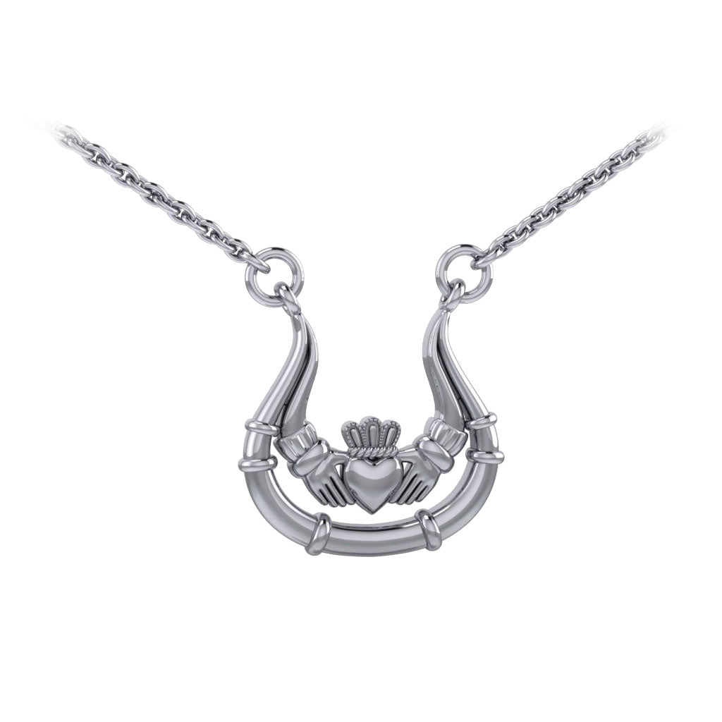 Irish Claddagh Silver Necklace TN067