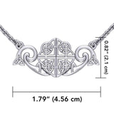 Celtic Knotwork Silver Necklace TN175 - Jewelry