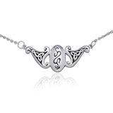Celtic Knotwork Triskele Silver Necklace TN177 - Jewelry