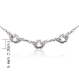 Celtic Triskele Knotwork Silver Necklace TN184 - Jewelry