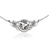 Celtic Knots Triskele Silver Necklace TN185
