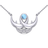 Blue Moon Silver Necklace TN262 - Jewelry