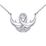 Blue Moon Silver Necklace TN262 - Jewelry