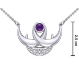 Blue Moon Silver Necklace TN262 - Jewelry