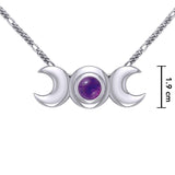 Blue Moon Silver Necklace TN265 - Jewelry