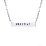 Small Straight Bar Necklace TNC430P - Jewelry