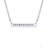 Small Straight Bar Necklace TNC430P - Jewelry
