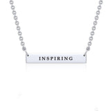 Small Straight Bar Necklace TNC430P - Jewelry