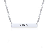 Small Straight Bar Necklace TNC430P - Jewelry