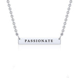 Small Straight Bar Necklace TNC430P - Jewelry
