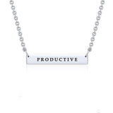 Small Straight Bar Necklace TNC430P - Jewelry
