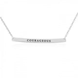 Large Curve Bar Necklace TNC431P - Jewelry