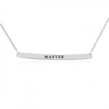 Large Curve Bar Necklace TNC431P - Jewelry