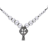 Celtic Knotwork Silver Cross Necklace TNC039 - Jewelry