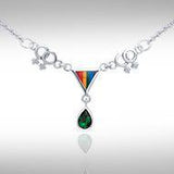 Two Women Triangles LGBTQ Necklace TNC043 - Jewelry
