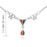 Two Women Triangles LGBTQ Necklace TNC043 - Jewelry