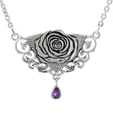 Brigid Ashwood Sacred Rose Silver Necklace TNC061 - Jewelry