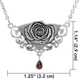 Brigid Ashwood Sacred Rose Silver Necklace TNC061 - Jewelry