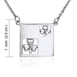 Celtic Shamrock Silver Necklace TNC074 - Jewelry