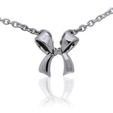 Tied Ribbon Silver Necklace TNC259