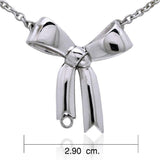 Large Tied Ribbon Necklace TNC337 - Jewelry