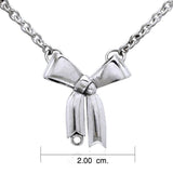 Small Tied Ribbon Necklace TNC338 - Jewelry
