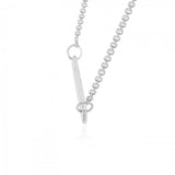 Small Straight Bar Necklace TNC430P - Jewelry