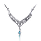 12 Zodiac Symbols Silver Necklace with Teardrop Birthstone of your choice - Jewelry