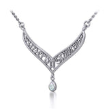 12 Zodiac Symbols Silver Necklace with Teardrop Birthstone of your choice - Jewelry