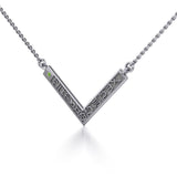 12 Zodiac Symbols Silver Necklace with round Birthstone of your choice - Jewelry