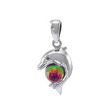 Dolphin Gemstone Pendant TP070
