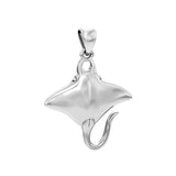 Ocean dreams as wide as the Manta Ray Small Sterling Silver Pendant TP1008 - Jewelry