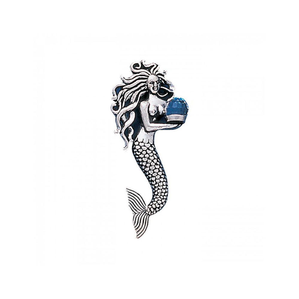 Charmed by the Mythical Mermaid ~ Sterling Silver Treasure Pendant with Swarovski Crystal TP1025