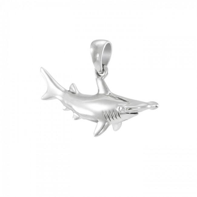 Hammerhead Shark Sterling Silver Pendant TP1057 - Jewelry