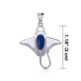Manta Ray Sterling Silver Pendant TP1068 - Jewelry
