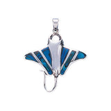 Manta Ray Sterling Silver Pendant TP1078