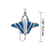 Manta Ray Sterling Silver Pendant TP1078 - Jewelry