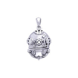 Dive Helmet Silver Pendant TP1082